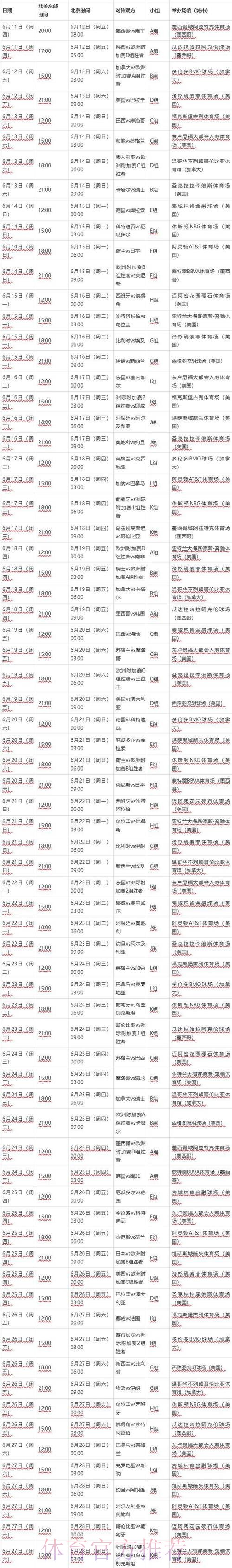 世界杯外围苹果热门赛程解析